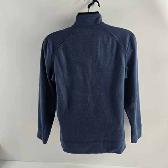 Duluth Trading Co Alaskan Hardgear Men’s Medium Quarter Zip Pullover Blue 6537 - Picture 3 of 9